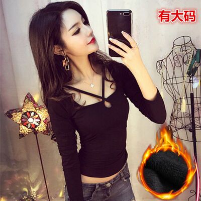 上衣打底衫女百搭长袖T恤