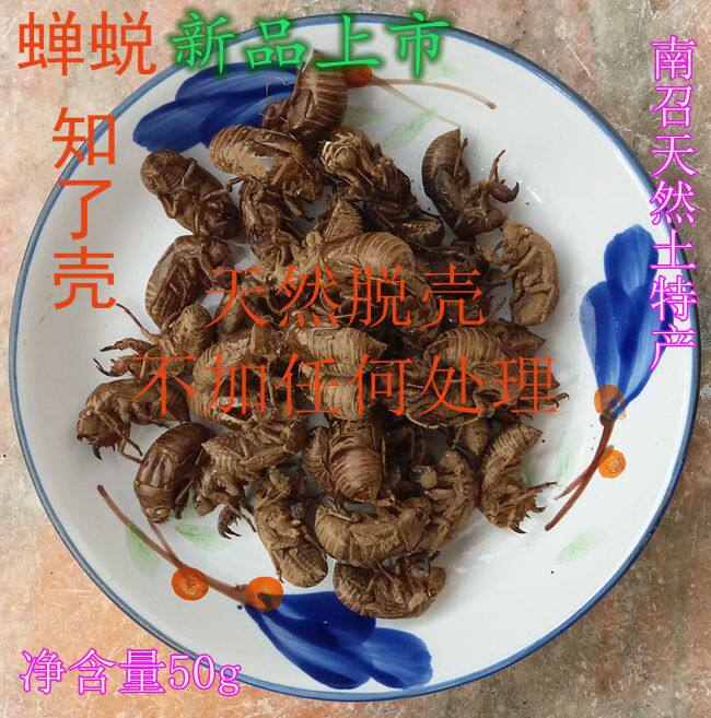 野生蝉蜕 知了壳 野生蝉衣蝉壳 爬叉壳 金蝉衣 中药材知了壳包邮