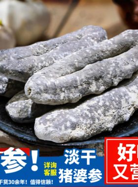 澳洲猪婆参干货海参深海野生淡干非洲印尼海参非即食滋补干货500g