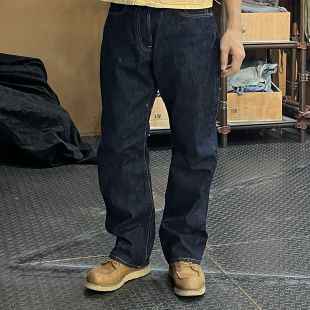 WIROTE/威络PRPS脱浆养牛款直筒/微喇裤赤耳原牛色牛仔裤16OZ重磅