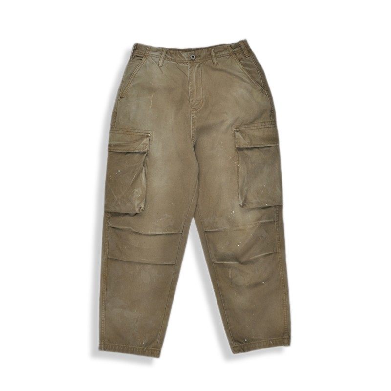 wirote威络美式复古宽松直筒口袋拉链按扣泼墨水痕做旧水洗工装裤,男装,休闲裤,淘宝优惠券,粉丝福利购,淘宝优惠卷
