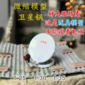 微缩模型场景复古890年代老式 电视卫星天线锅老物件记忆摆件手办