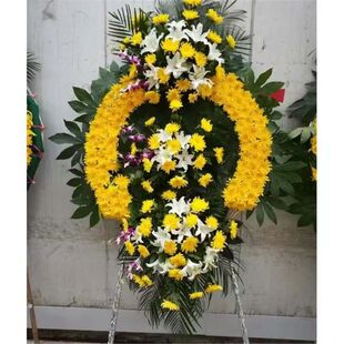 上海同城丧事白事祭奠送家里龙华宝兴宝山殡仪馆鲜花花圈