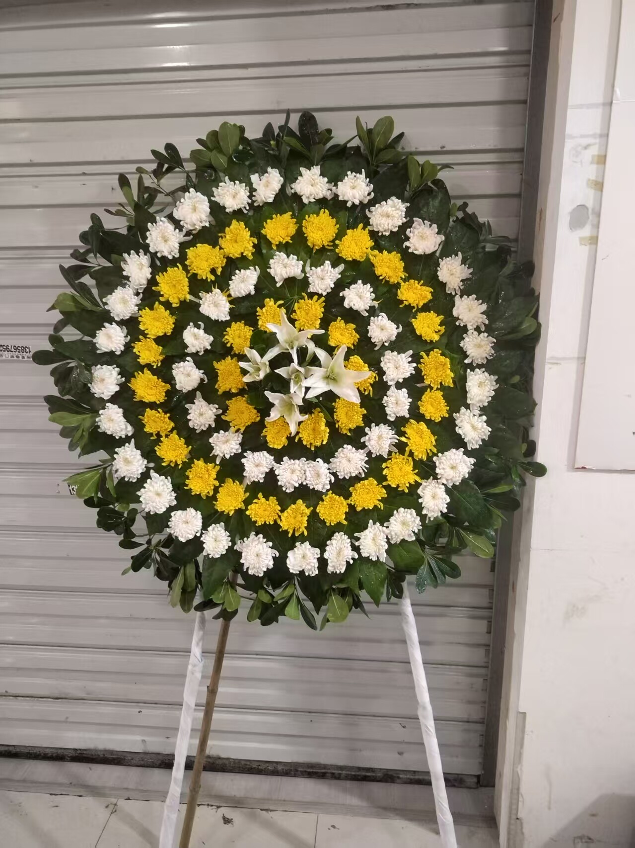 鲜花花圈殡葬菊花花篮白事祭祀丧追悼/奠仪用花