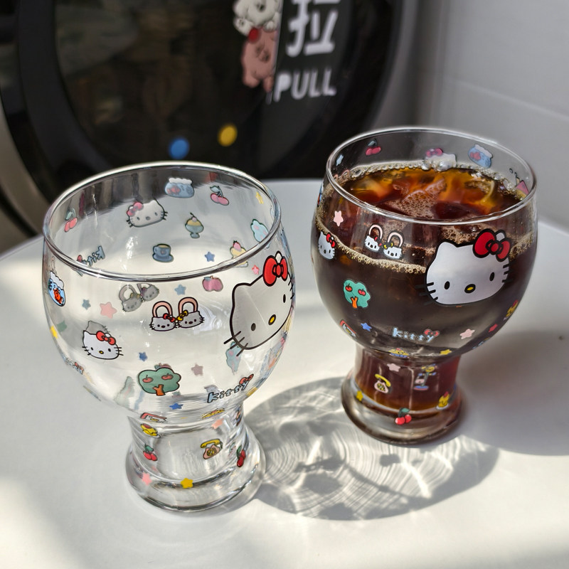 韩式卡通可爱kt啤酒杯ins少女心奶茶杯学生宿舍用夏季冷饮料杯子