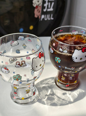 韩式卡通可爱kt啤酒杯ins少女心奶茶杯学生宿舍用夏季冷饮料杯子