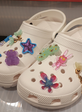 crocs洞洞鞋配饰鞋花金属鞋扣