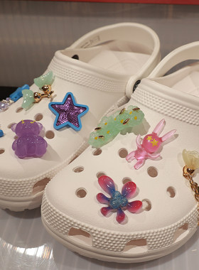 crocs洞洞鞋配饰鞋花金属鞋扣