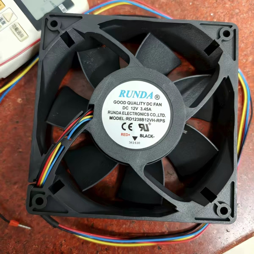 RUNDA全新原装RD1238B12VH-RPS DC12V伏3.45A 12CM充电桩散热风扇