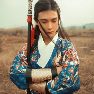 【出租】南山韵味汉服原清蟒服婚礼汉婚男伴郎印花曳撒贴里飞鱼服