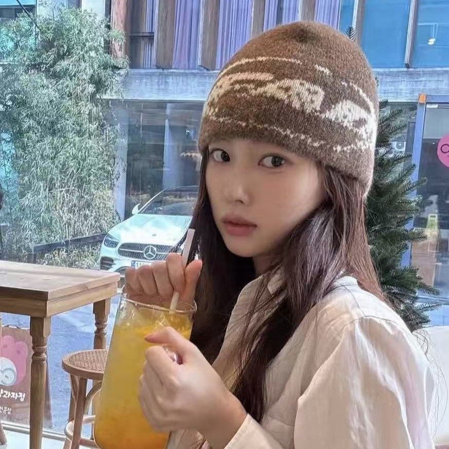 提花针织包头帽女秋冬季日系百搭显脸小毛线帽大头围保暖套头帽子,个性定制/设计服务/DIY,针织帽,淘宝优惠券,粉丝福利购,淘宝优惠卷