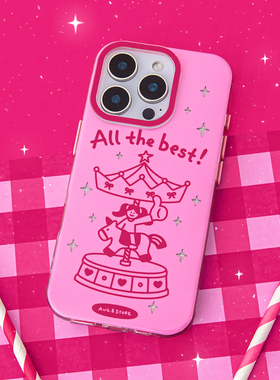 【马上幸福】人间八月八丨原创马年新年壳可爱双层闪粉iPhone17PROMAX苹果手机壳16promax15promax全包保护套