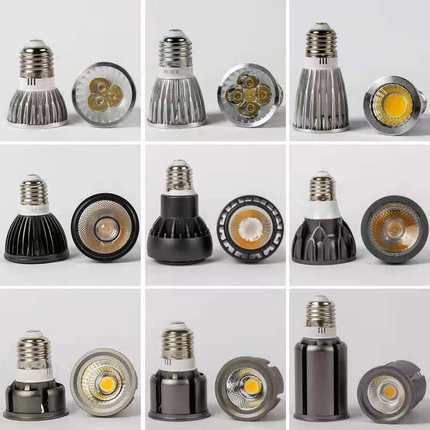 跨境热销led聚光调光E2712V灯杯cob轨道射灯宽压GU10灯泡筒灯超亮