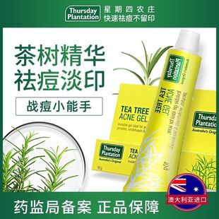 星期四茶树祛痘凝胶祛痘膏去痘淡化澳洲10g