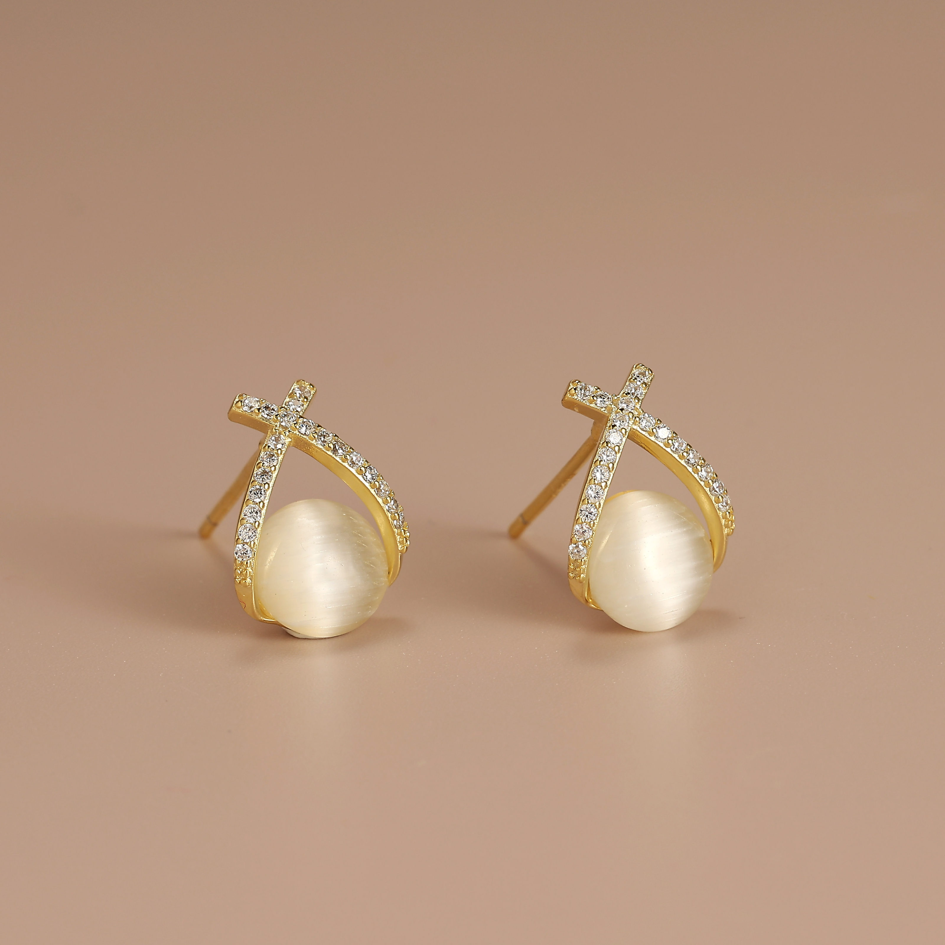 猫眼石925纯银耳钉2026年新款养耳洞耳饰,饰品/流行首饰/时尚饰品新,银饰耳饰,淘宝优惠券,粉丝福利购,淘宝优惠卷