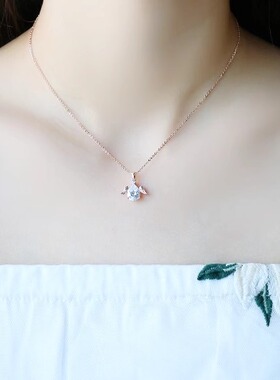 小美优品新款可爱小天使吊坠项链