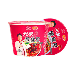 【整箱12桶】四川光友酸辣粉丝105g桶装速食方便面粉丝碗装