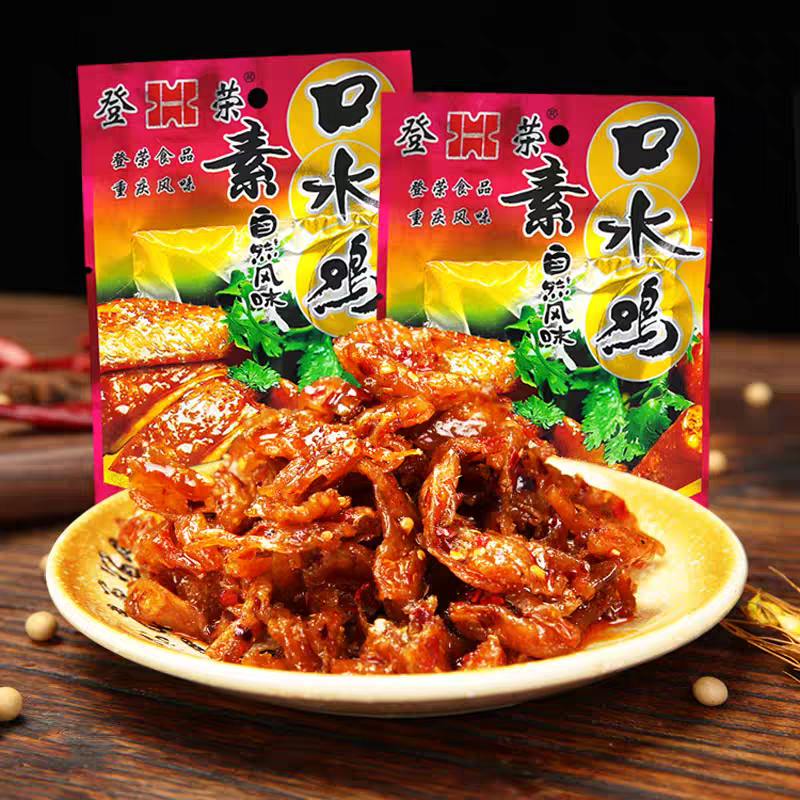 登荣素口水鸡辣条65g重庆风味素肉豆制品解馋小零食