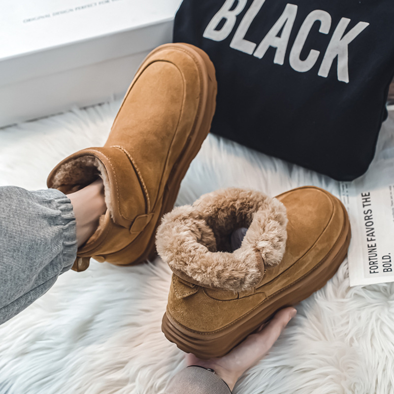 男士冬鞋大码男鞋子包头46高帮加绒雪地靴47加宽保暖东北大棉鞋48