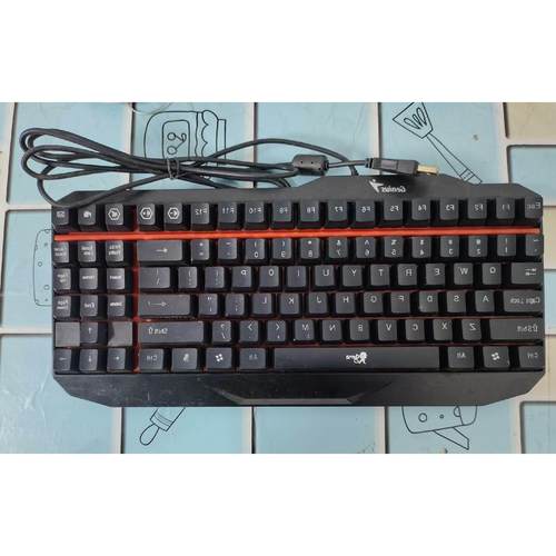 雷神M1有线红釉机械键盘 /K104茶轴游戏办公专用机械键盘