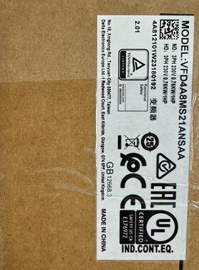 台达变频器VFD4A8MS21ANSAA