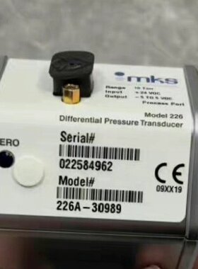 MKS差压传感器 型号226A-30989 量程10 Tor
