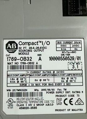 带原！AB 1769-OB32 Compact I/