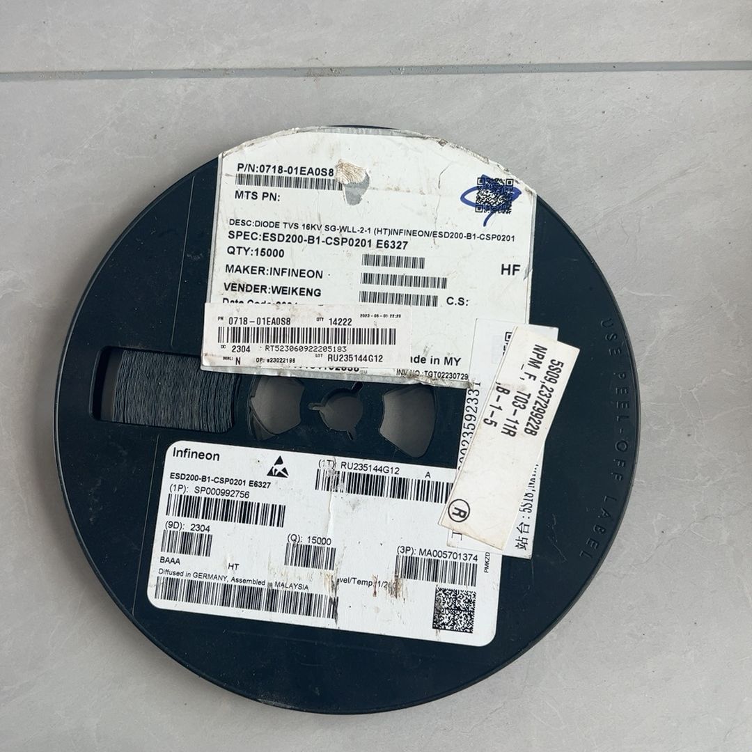 英飞凌TVS二极管ESD200-B1-CSP0201 16K