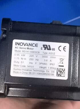 汇川Inovance伺服电机MS1H1-55B30CB-A3