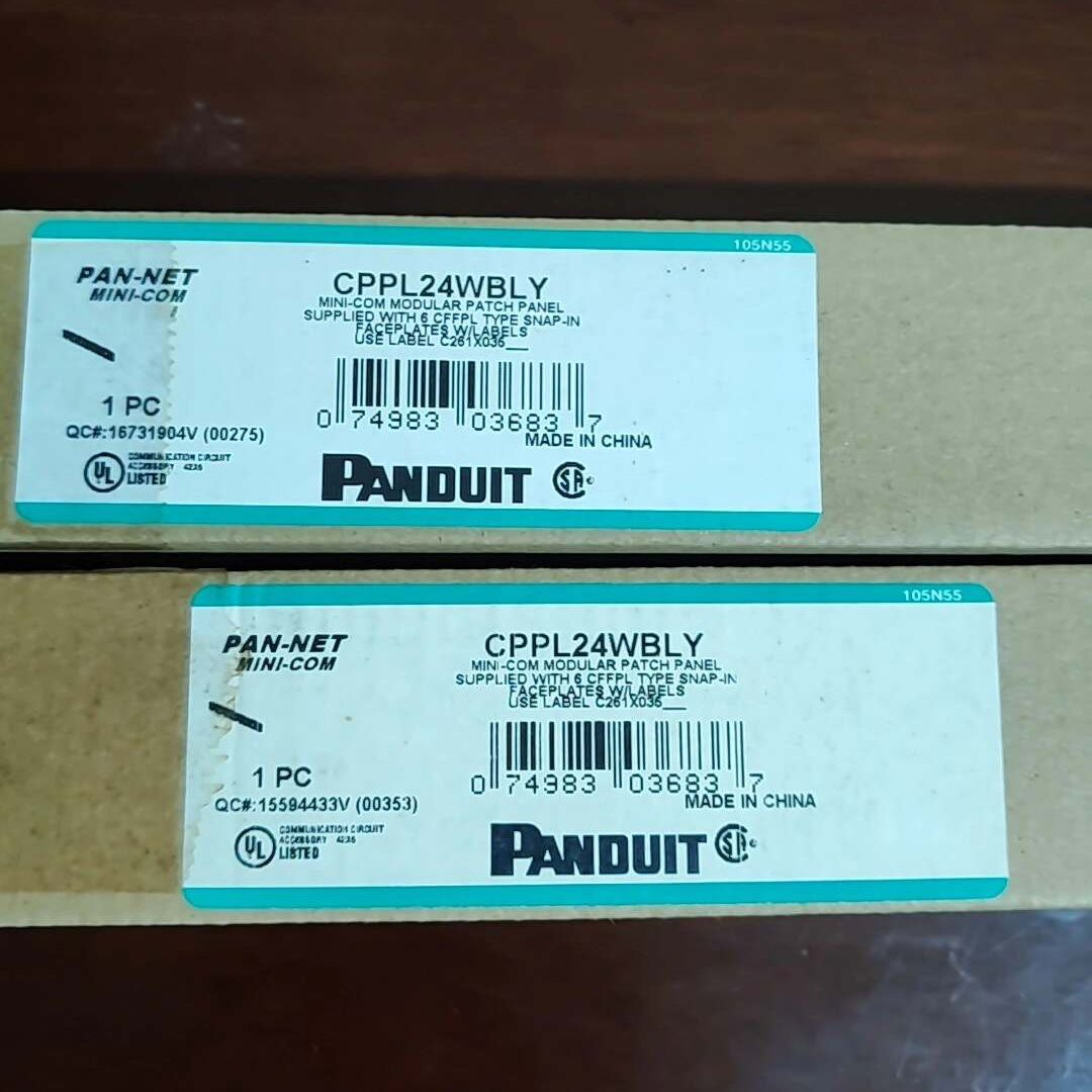 PANDUIT泛达24口配线架CPPL24WBLY 4个 7
