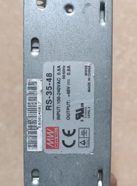 出售明纬电源RS-35-48 输入电压100-240VAC