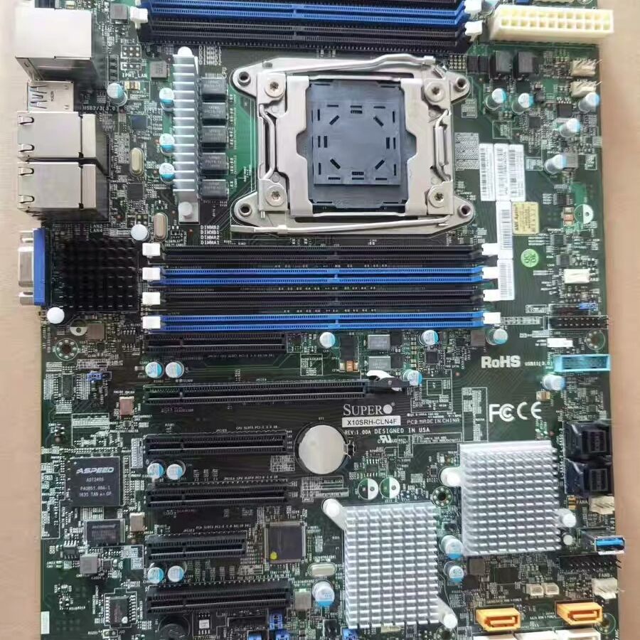 超微服务器主板X10SRH-CLN4F单路X99集成S300
