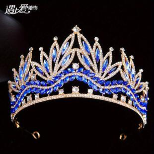 欧美皇冠新娘头饰世界小姐选美公主造型发箍配饰水钻王冠饰品333