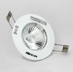 雷士天花射灯卤素射灯NDL105 白原装全套背景墙射灯 开孔6-6.5CM