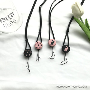 韩风可爱兔子弹力挂绳