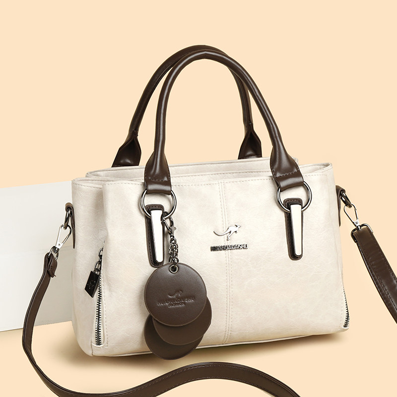 袋鼠手提包女大容量2026新款大容量时尚大气斜挎包轻便通勤包送礼