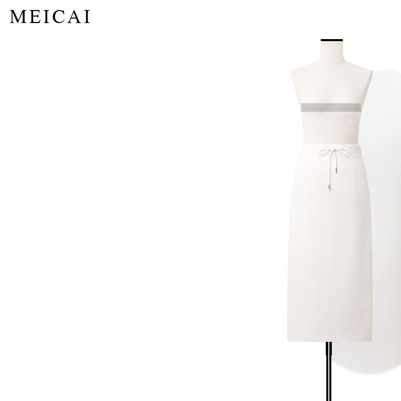 美裁 Row系万搭纸片裙 短顺醋酸羊毛直身松紧腰抽绳气质半身裙,女装/女士精品,半身裙,淘宝优惠券,粉丝福利购,淘宝优惠卷