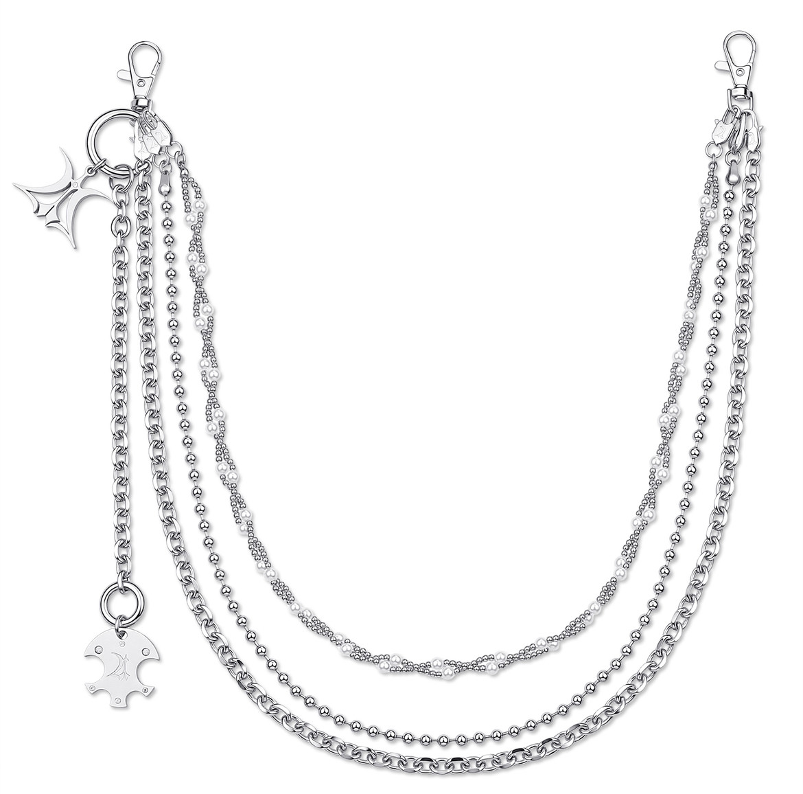 蚀人REEERO10%三层可拆卸LOGO裤链