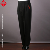 摩登舞裤 拉丁舞裤 国标舞裤 交际舞裤 三木丹思男士 黑色阔腿裤 舞蹈裤