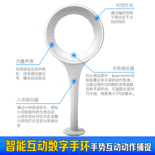 智能互动数字手环展厅手势捕捉魔环隔空leapmotion互动设备定制