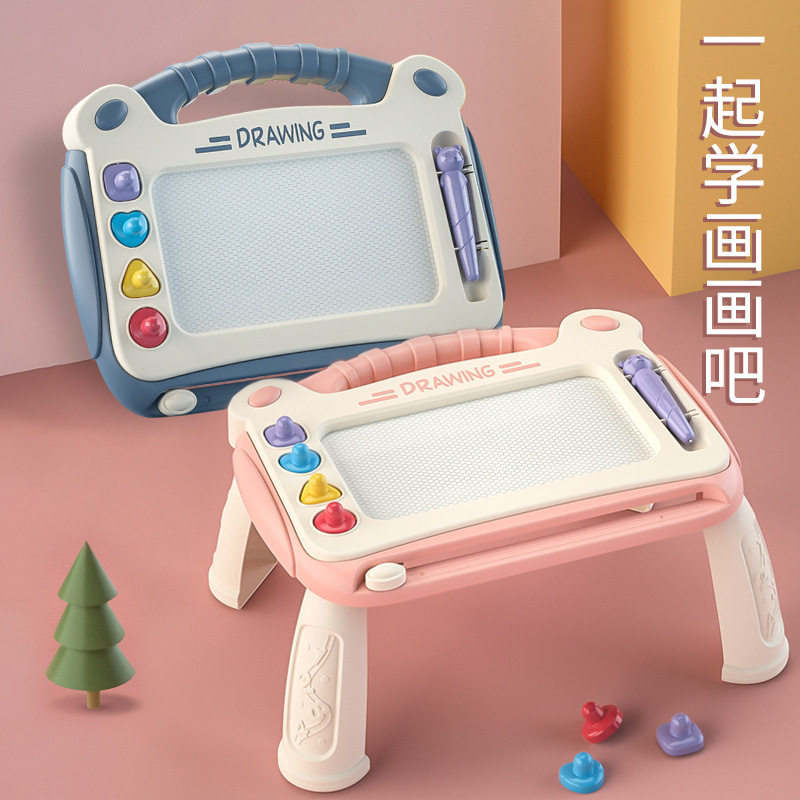 大号儿童绘画画板玩具彩色涂鸦早教磁性写字板幼儿园礼品跨境批发