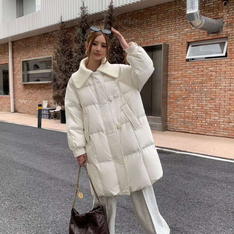 TX2025新款加厚棉衣棉服女中长款