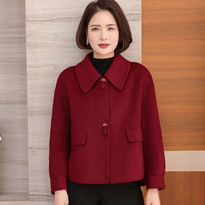 双面绒羊毛大衣女2025新款