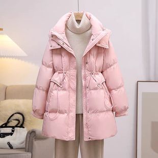 百搭加厚宽松显瘦冬装 羽绒棉服女2024冬季 时尚 棉衣中长款 外套 新款