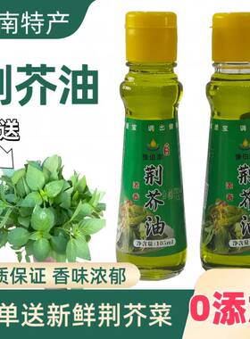 荆芥油河南特产 无添加植物压榨调味荆菜油提鲜凉拌菜家用调味油