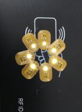 NFC发光指甲贴 美甲贴 LED闪光指甲贴 闪光发光美甲贴