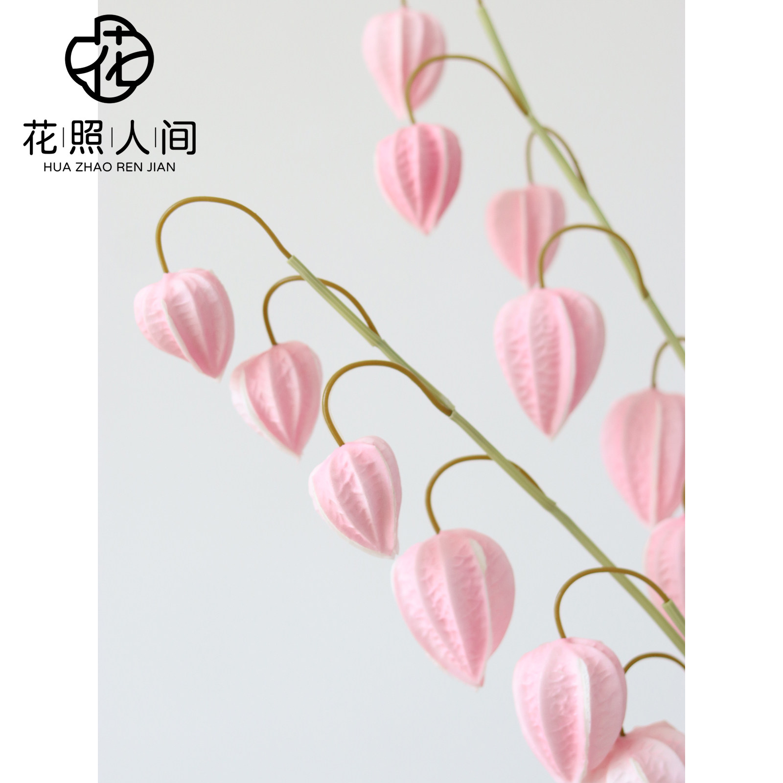 高品质PU灯笼果仿真花家居装饰假花摆件摄影道具花设计师风格花艺图片