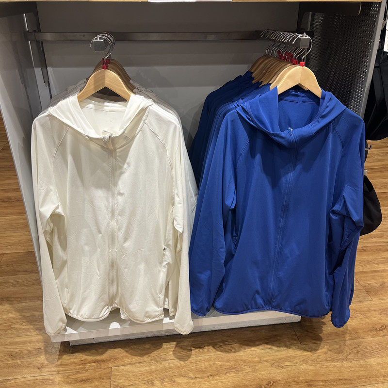 US 여름 UPF50+ 수분 흡수 및 자외선 차단 지퍼 후드 가디건 남성용 자외선 차단 재킷 456788