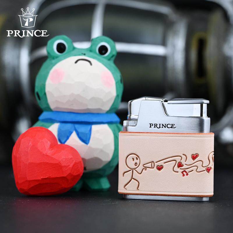 可爱创意打火机PRINCE真皮卡通