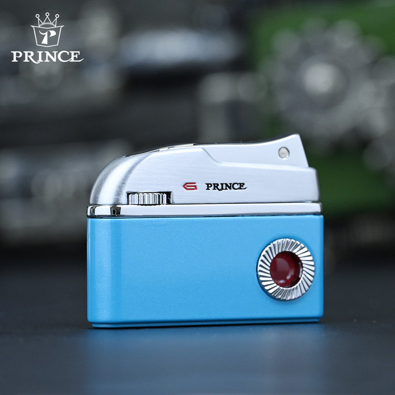 日本正品PRINCE王子充气砂轮打火机时尚个性潮流男女朋友生日礼物